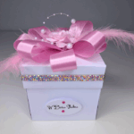 Boks na ślub różowy