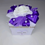 Boks na wesele fioletowy