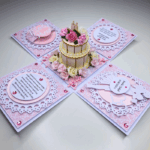 Exploding box na wesele różowy