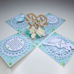 Exploding box na ślub zielony