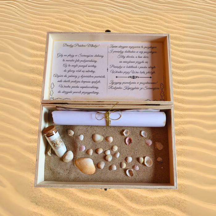 Pamiątka ślubna styl morski wnętrze