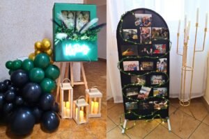 Elementy dekoracji urodzinowej