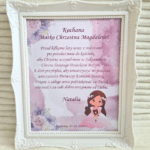 Podziękowanie dla chrzestnych w ramce na komunię 4