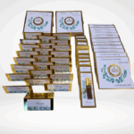 Winietki na stół na komunię zestaw z podziękowaniami i zaproszeniami