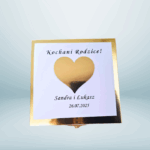 Zaproszenie ślubne w drewnianym pudełku wzór 2