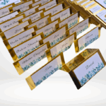 Złote winietki na stół