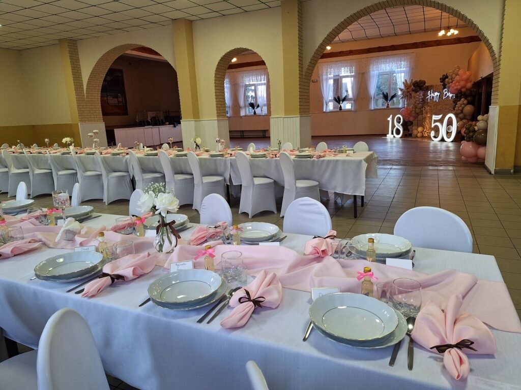 Sala przygotowana na jubileusz – jubileusz w Niemysłowie