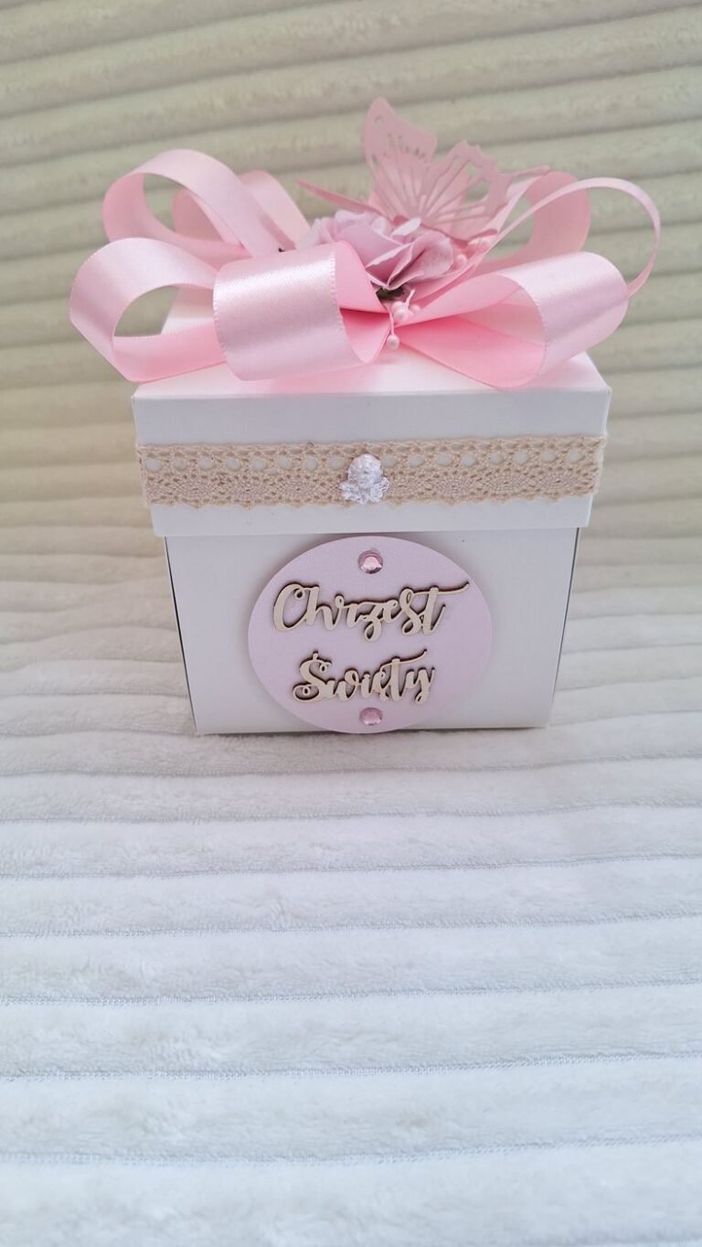 Exploding box na chrzest – wzór 7