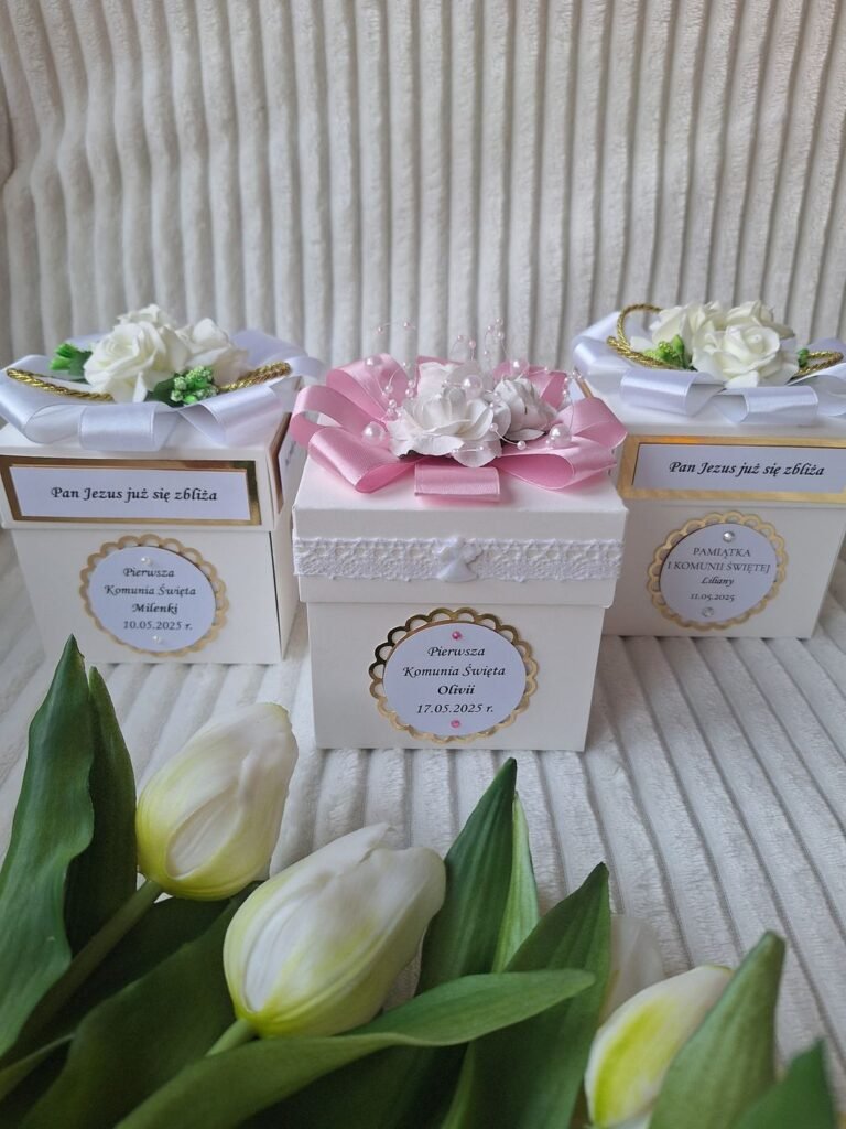 Exploding box na komunię – wzór 16