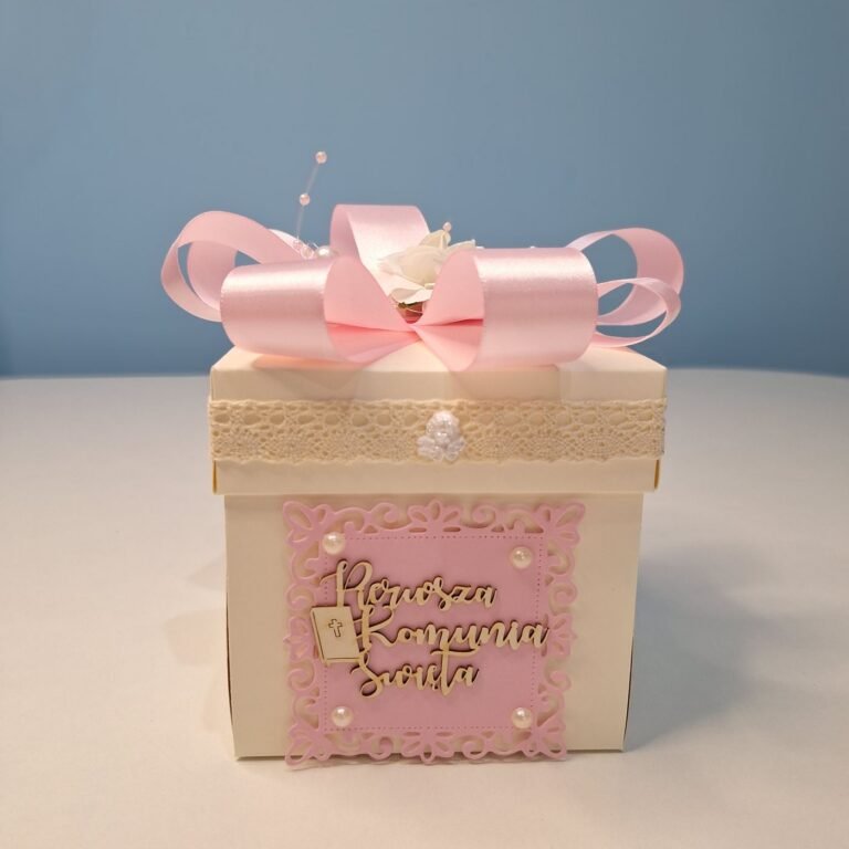 Exploding box na komunię – wzór 7