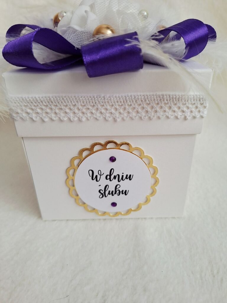 Exploding box na ślub – wzór 14