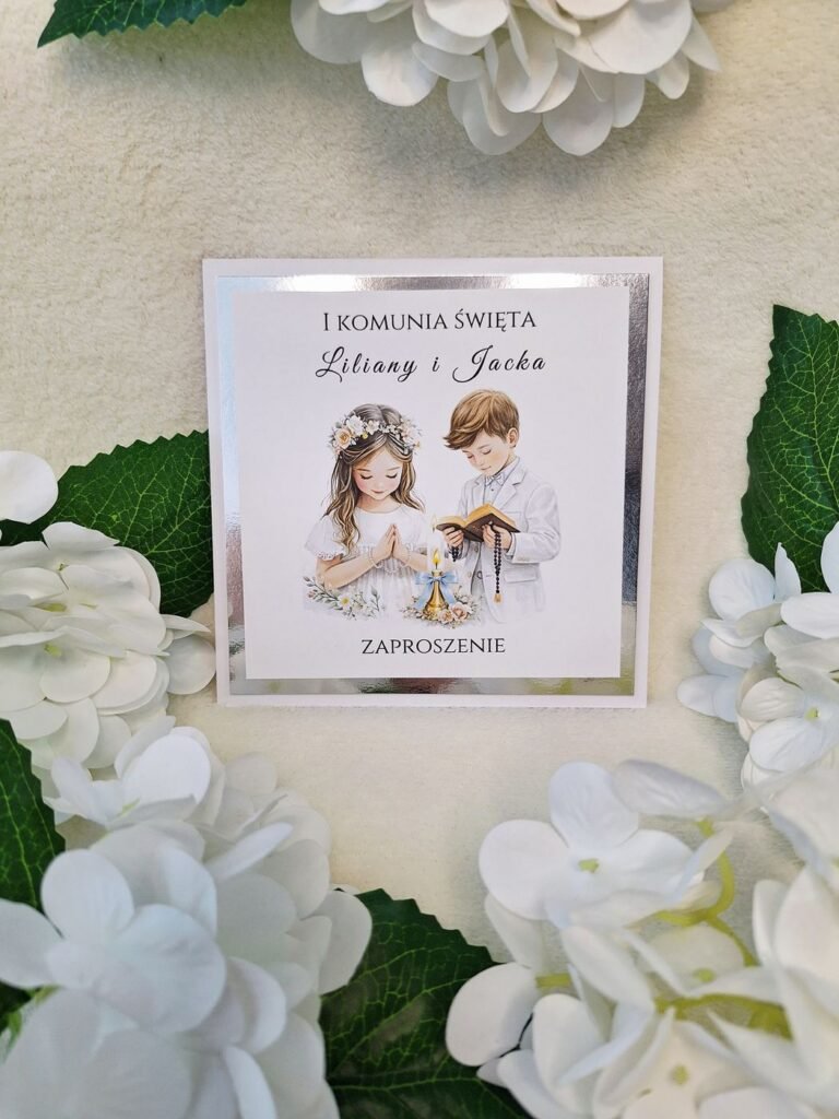 Zaproszenie komunijne – wzór 103