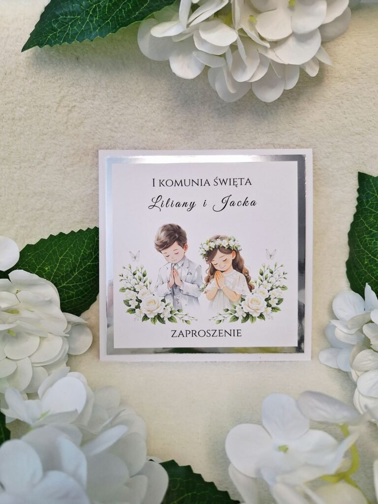 Zaproszenie komunijne – wzór 105