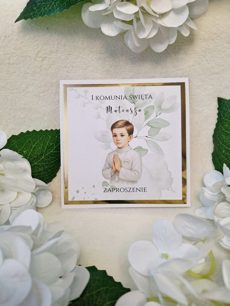 Zaproszenie komunijne – wzór 109