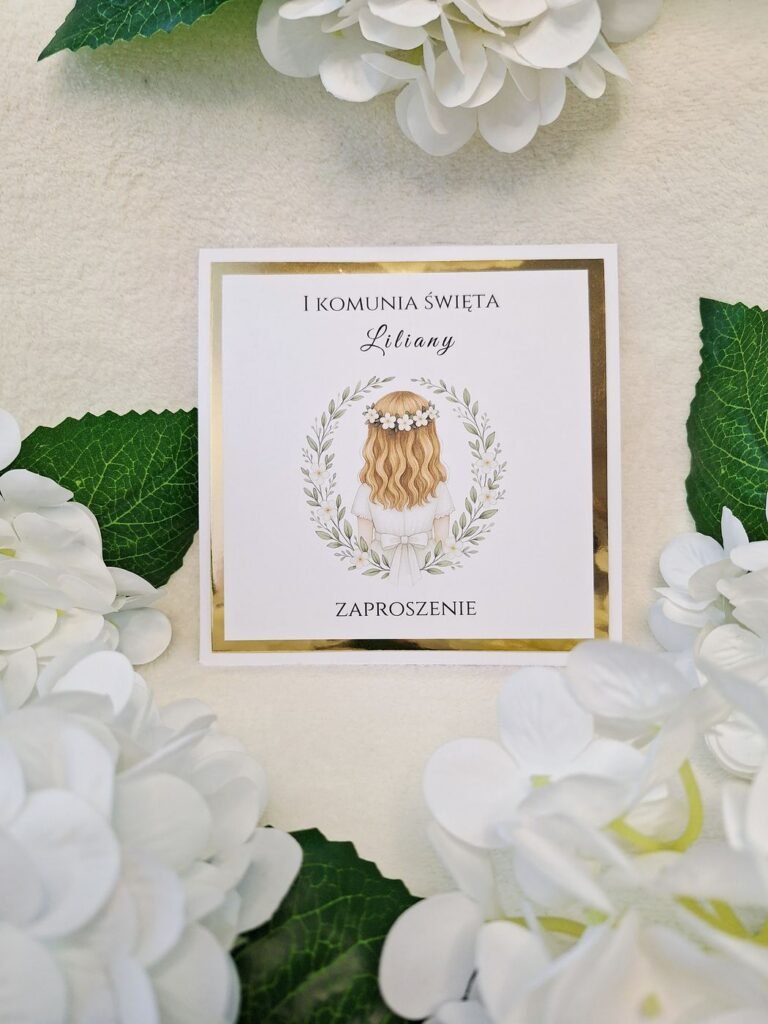 Zaproszenie komunijne – wzór 111