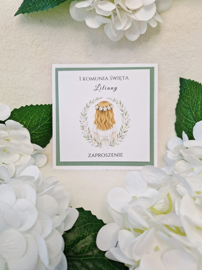 Zaproszenie komunijne – wzór 112