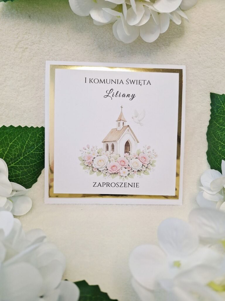 Zaproszenie komunijne – wzór 116