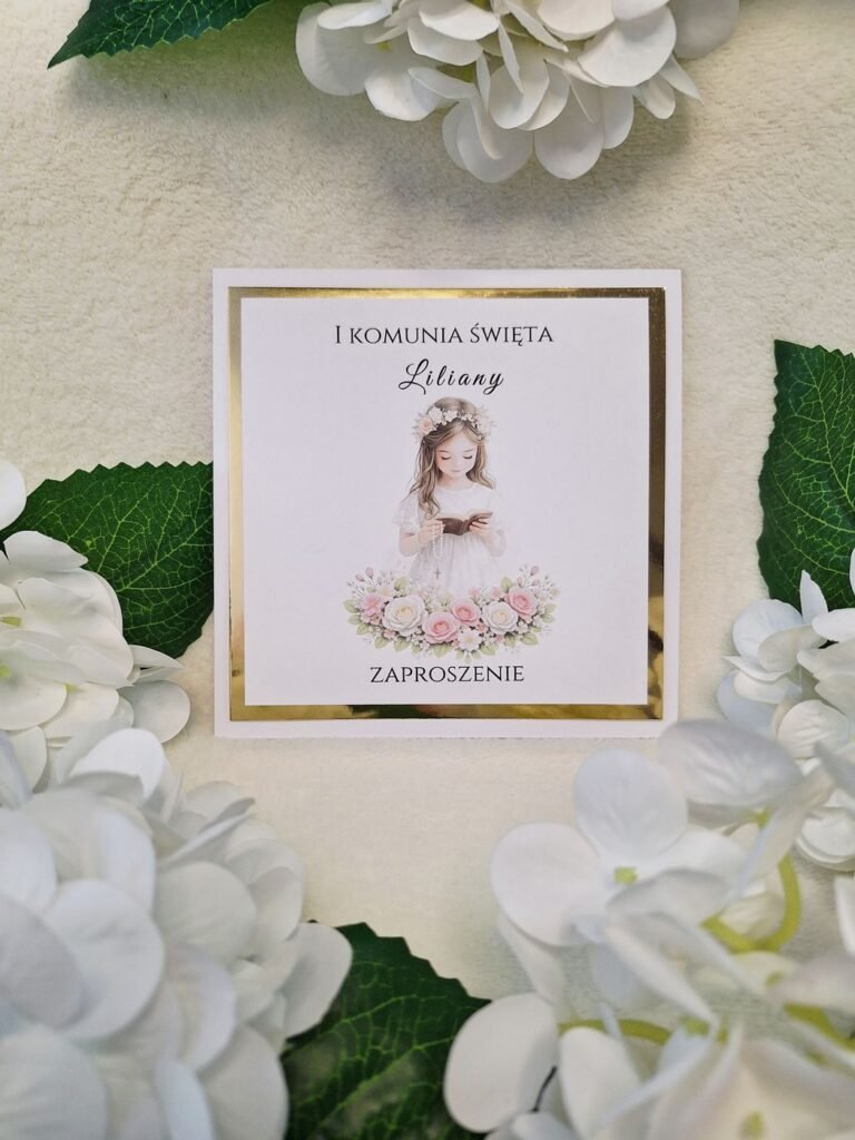 Zaproszenie komunijne – wzór 117