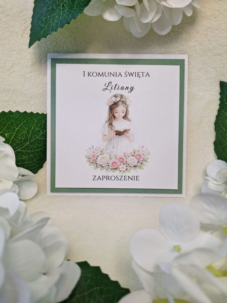 Zaproszenie komunijne – wzór 118
