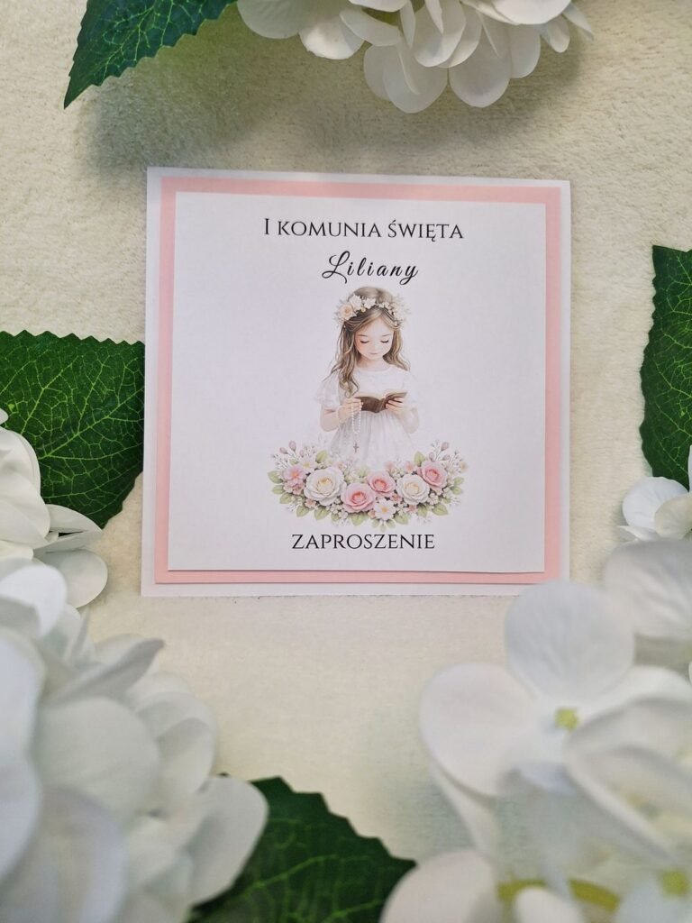 Zaproszenie komunijne – wzór 119