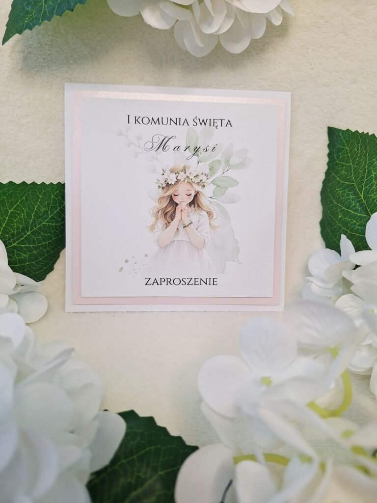 Zaproszenie komunijne – wzór 123