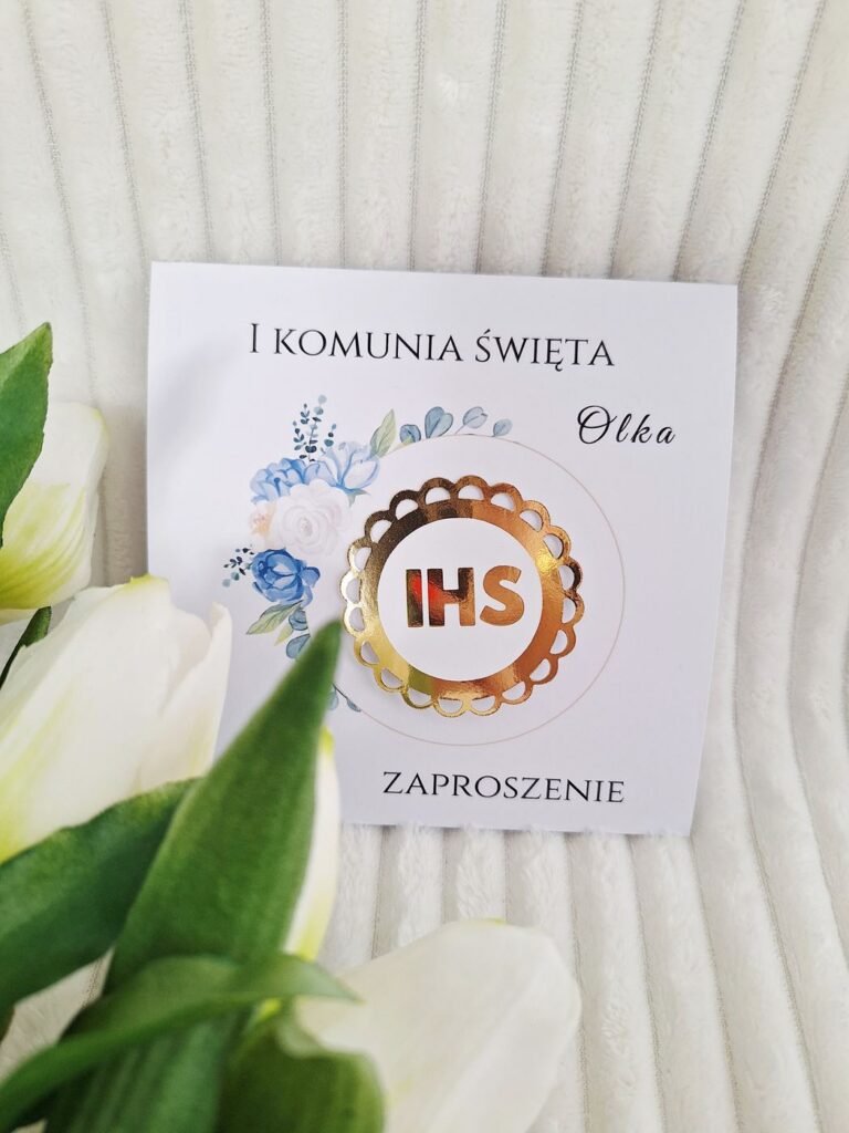 Zaproszenie komunijne – wzór 15