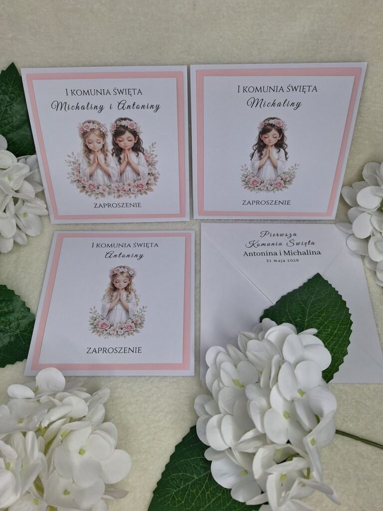 Zaproszenie komunijne – wzór 159