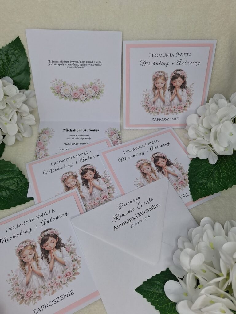 Zaproszenie komunijne – wzór 160