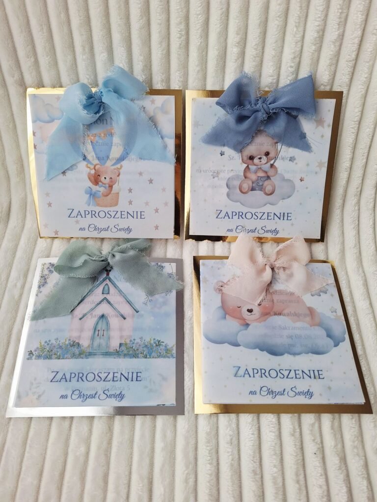 Zaproszenie na chrzest – wzór 13