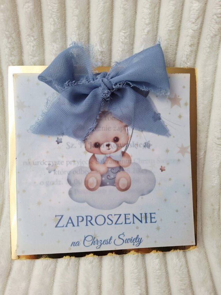 Zaproszenie na chrzest – wzór 18