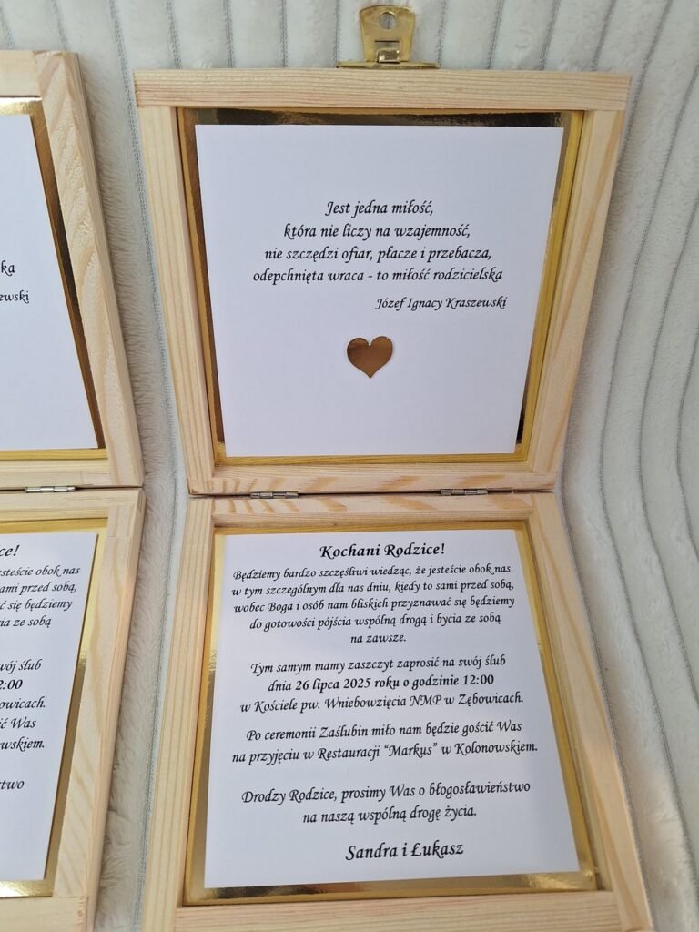 Zaproszenie ślubne – wzór 27