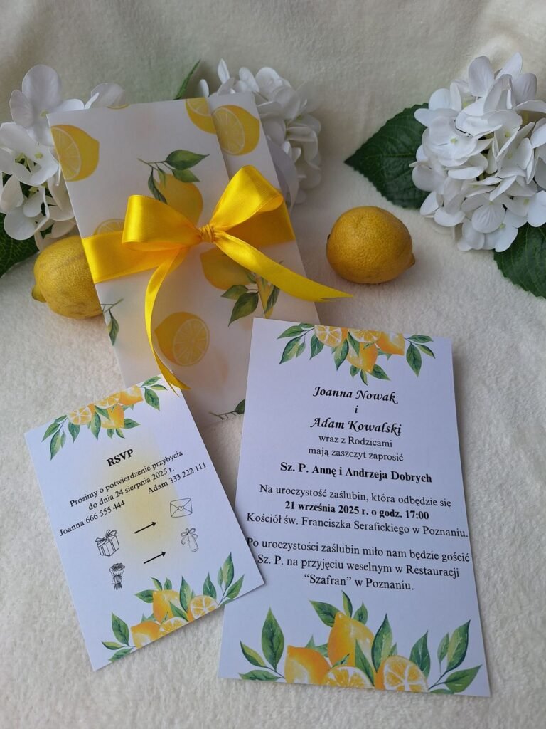 Zaproszenie ślubne – wzór 42